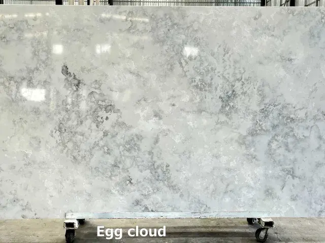 Egg Cloud Quartz Stone Countertop Slab Supplier