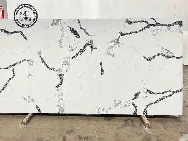 Quartz Slab Gray Vein Thailand Factory