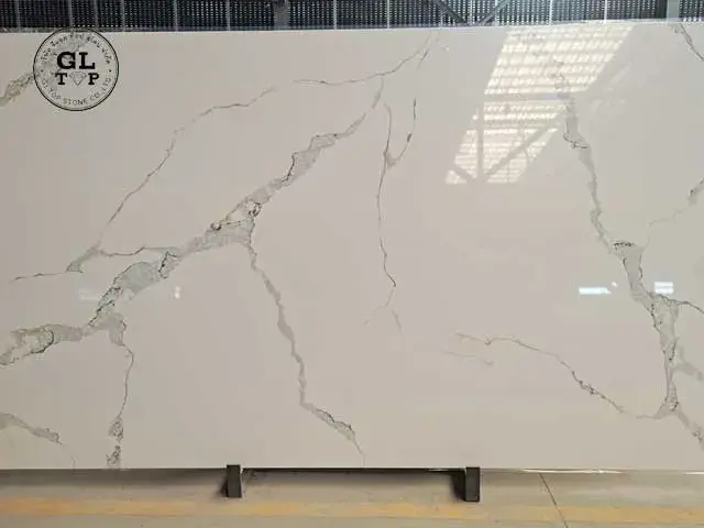 Quartz Stone Slab Countertop Flooring Tiles Solid Surface For Kitchen Bathroom